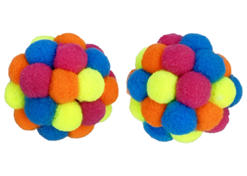 Picture of 2 PK. POM POM BALL W/RATTLE