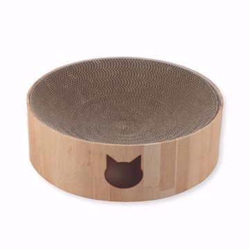 Picture of COZY CAT SCRATCHER BOWL - OAK