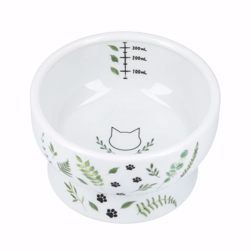 Picture of RAISED CAT WATER BOWL - GO GREEN