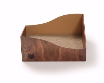 Picture of HIDEAWAY CAT SCRATCHER BOX - DARK CHERRY